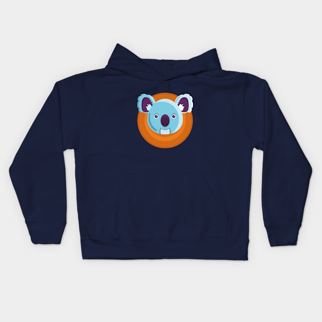 Koala Bear Love Kids Hoodie by Phanatique